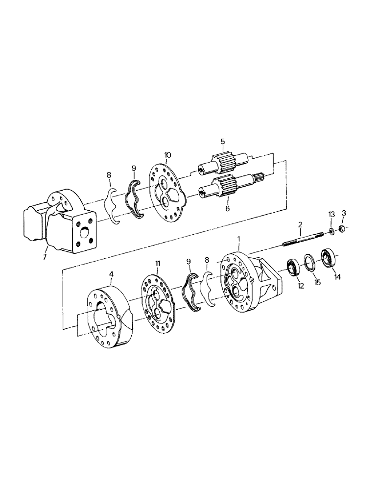 Схема запчастей Case IH STEIGER - (08-11) - CHARGE PUMP ASSEMBLY, WITH OUT DIFFERENTIAL LOCK (07) - HYDRAULICS