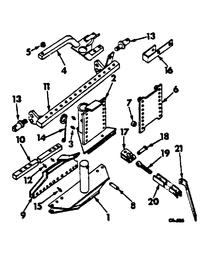 Схема запчастей Case IH 700 - (AG-24) - FURROW SHIFTING HITCH 