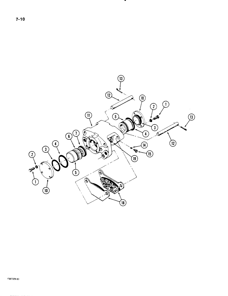 Схема запчастей Case IH STEIGER - (7-10) - BRAKE CALIPER ASSEMBLY (07) - BRAKES