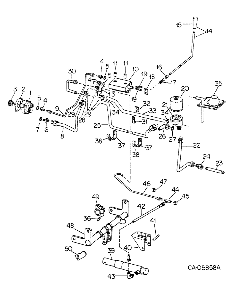 Схема запчастей Case IH 184 - (10-08) - HYDRAULICS, HYDRAULIC LIFT, 184 TRACTOR (07) - HYDRAULICS