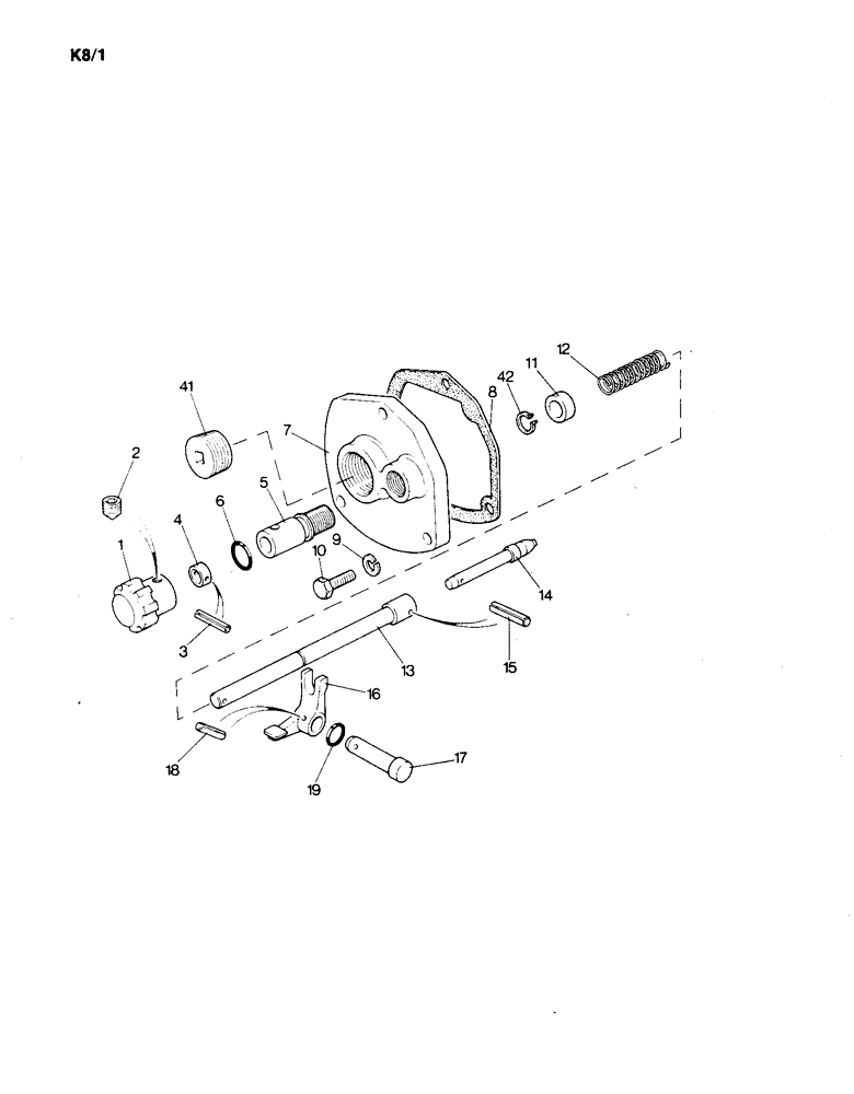 Схема запчастей Case IH 1190 - (K-08) - RATE OF LOWERING CONTROL (07) - HYDRAULICS