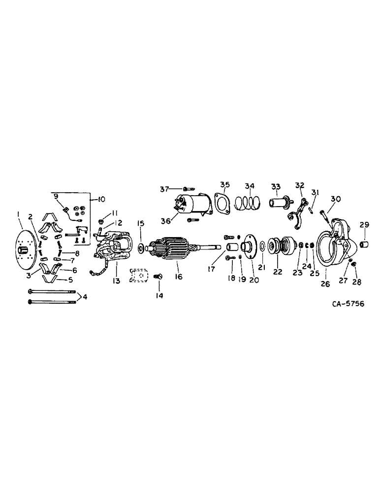 Схема запчастей Case IH 715 - (08-11) - ELECTRICAL, CRANKING MOTOR (06) - ELECTRICAL