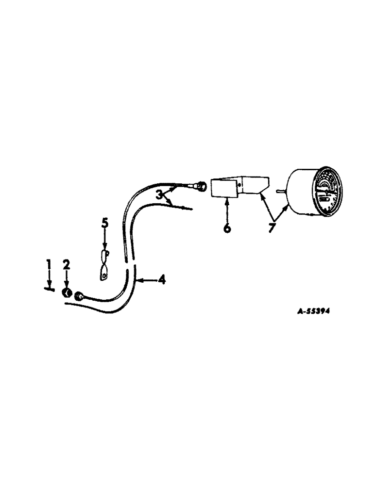 Схема запчастей Case IH 660 - (279) - ENGINE CONTROLS, INSTRUMENTS, AND INSTRUMENT PANEL TRACHOMETER Engine Controls