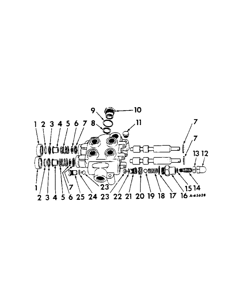 Схема запчастей Case IH 414 - (187[1]) - DRUM HYDRAULIC VALVE (35) - HYDRAULIC SYSTEMS