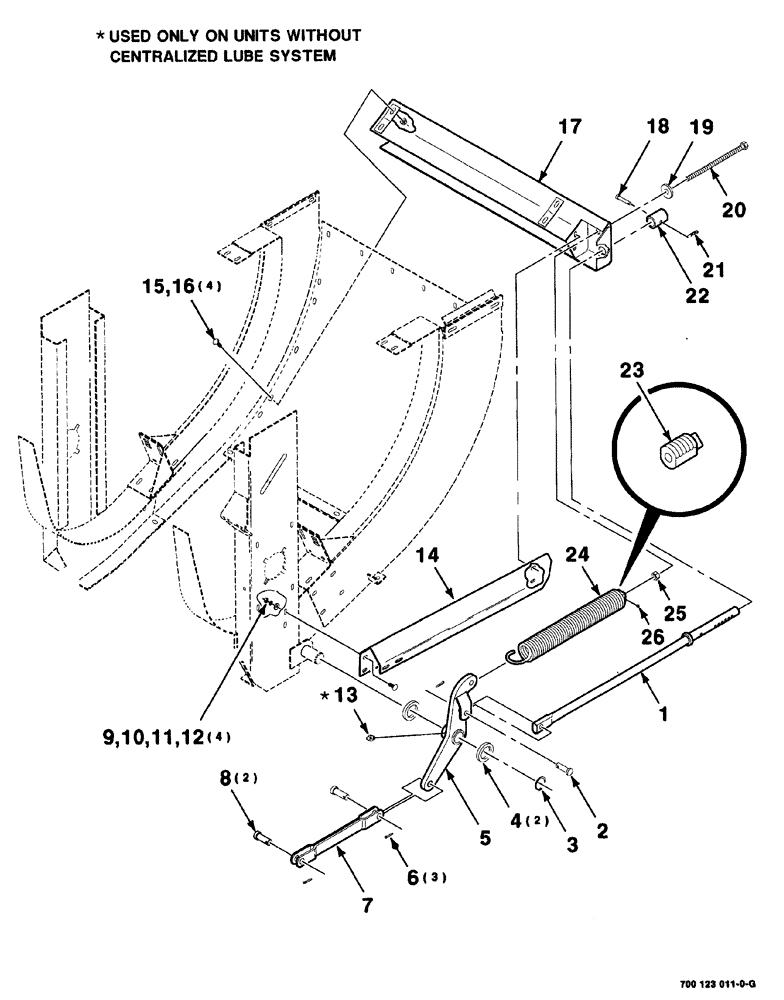 Схема запчастей Case IH 8575 - (03-008) - PICKUP FLOTATION ASSEMBLY Pickup