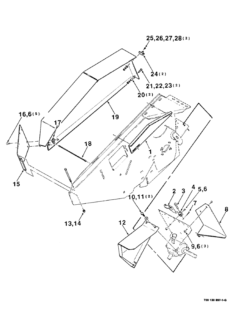 Схема запчастей Case IH 8380 - (7-16) - SHIELDS ASSEMBLY, RIGHT (09) - CHASSIS