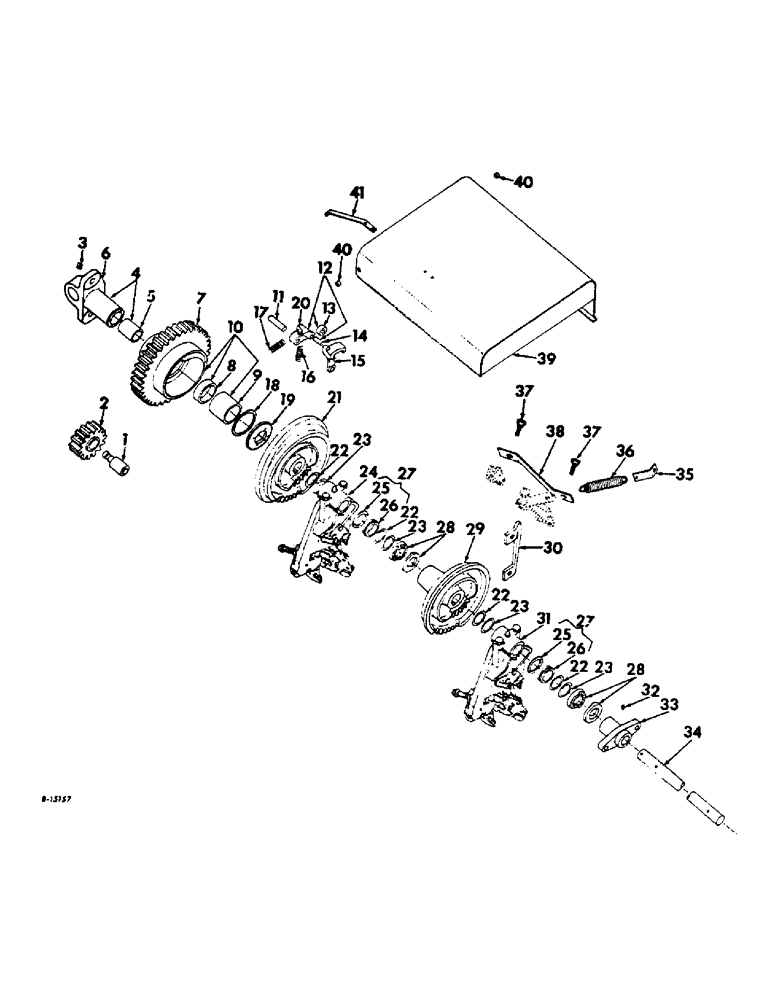 Схема запчастей Case IH 430 - (E-42) - KNOTTER AND RELATED PARTS, SERIAL NUMBER, 430T 005756 & UP, 440T 002160 & UP 