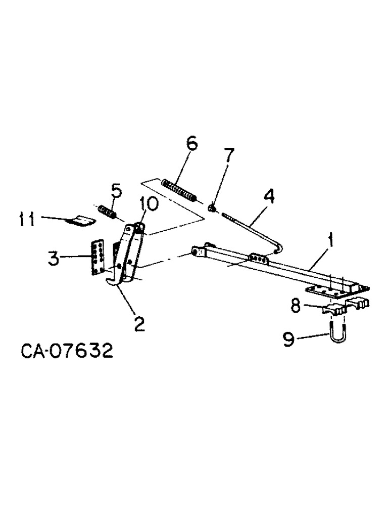 Схема запчастей Case IH 365 - (D-19) - MULCHER, 2 BAR COIL TINE, HEAVY DUTY, CARRIER ARMS, SERIAL (09) - CHASSIS