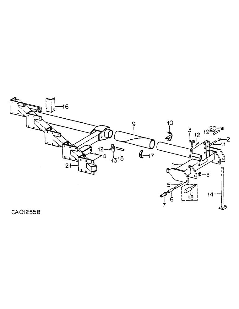 Схема запчастей Case IH 155 - (AQ-2) - FRAME 