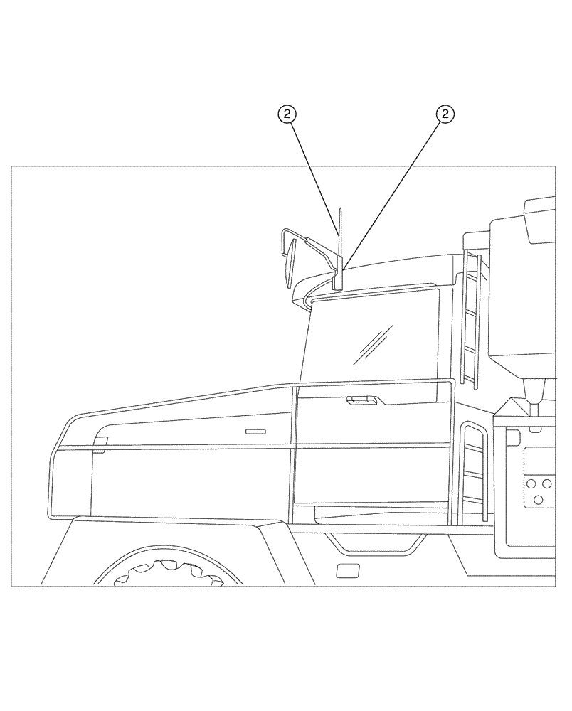 Схема запчастей Case IH FLX4300 - (01-027[02]) - CAB EXTERIOR - HORN & ANTENNA (10) - CAB