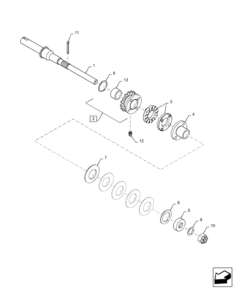 Схема запчастей Case IH RB465 - (60.220.AN[01]) - VAR - 726916 - JAW CLUTCH (60) - PRODUCT FEEDING