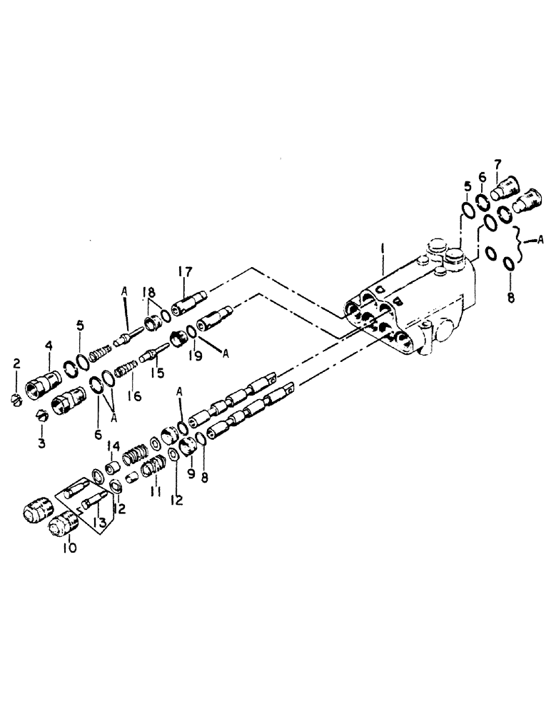 Схема запчастей Case IH 75 - (A-27) - HYDRAULIC CONTROL VALVE 