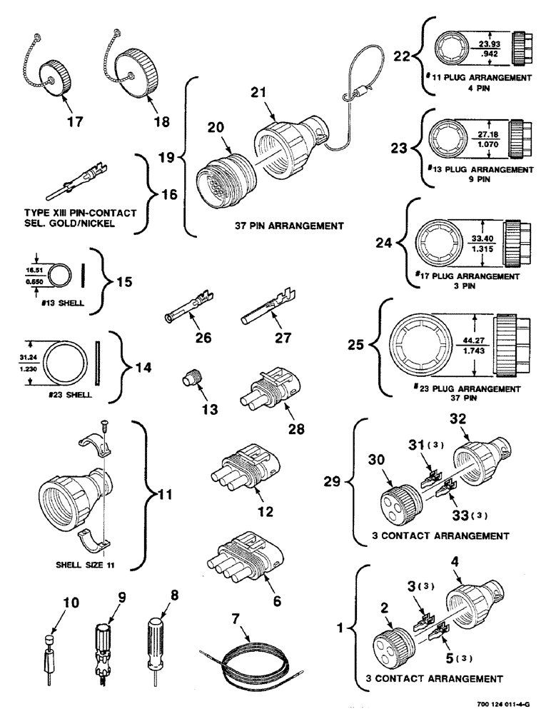 Схема запчастей Case IH 8580 - (04-16) - ELECTRICAL HARNESS SERVICE PARTS, (CONT) (06) - ELECTRICAL