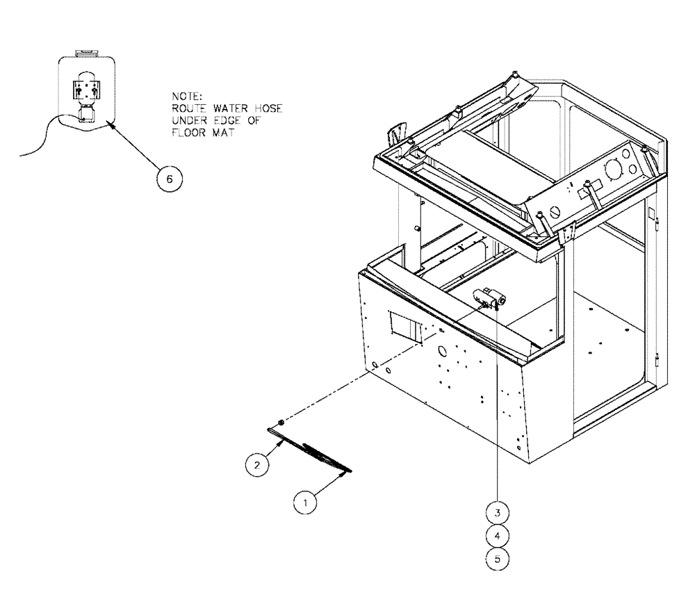 Схема запчастей Case IH FLX3300B - (01-021) - WINDSHIELD WIPER & WASHER ASSEMBLY (10) - CAB