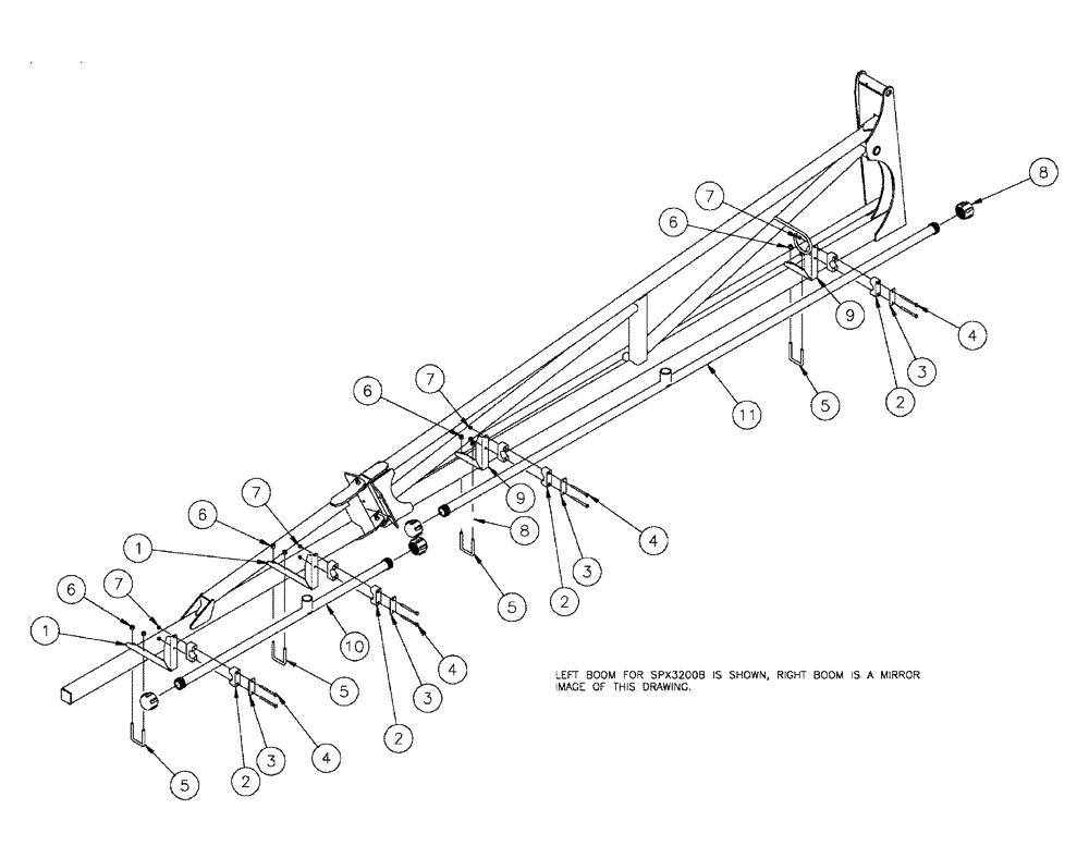 Схема запчастей Case IH SPX3200 - (09-030) - NOZZLE, 90 OUTER, 20" Liquid Plumbing