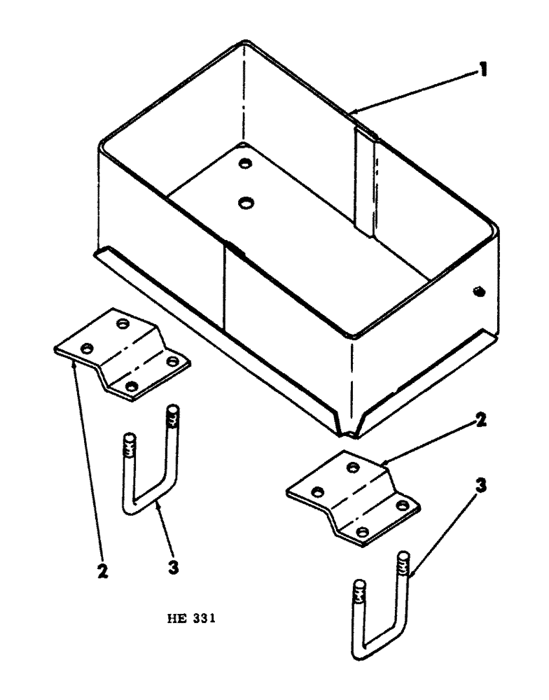 Схема запчастей Case IH 300 - (10-09) - REAR BEAM WEIGHT BOX (SPECIAL) 