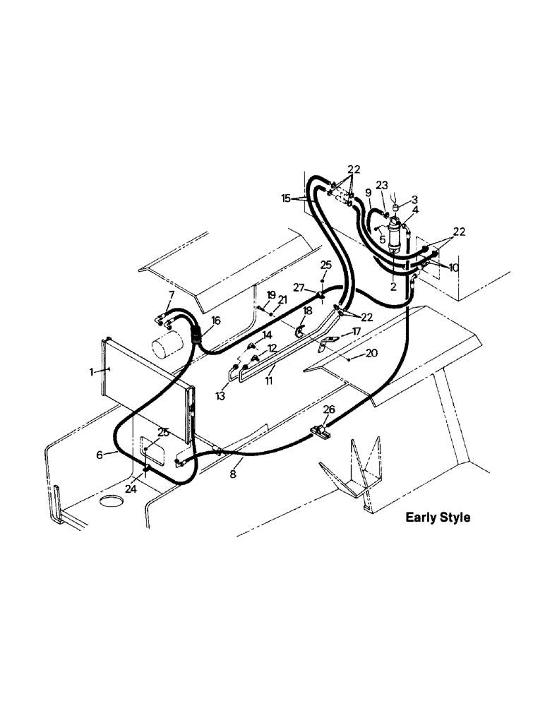 Схема запчастей Case IH PTA270 - (03-09) - A/C & HEATER PLUMBING, CUMMINS 903 ENGINE (03) - Climate Control