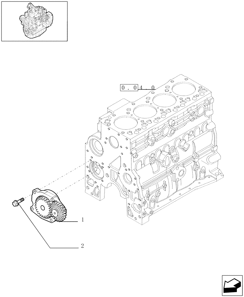 Схема запчастей Case IH F4GE9484A J602 - (0.30.0[01]) - OIL PUMP - ENGINE (504099880) 