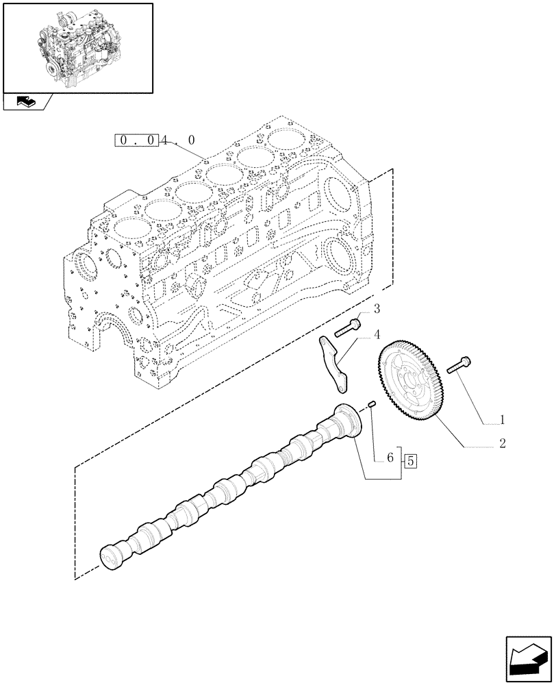 Схема запчастей Case IH PUMA 195 - (0.12.0) - CAMSHAFT - TIMING CONTROL (01) - ENGINE