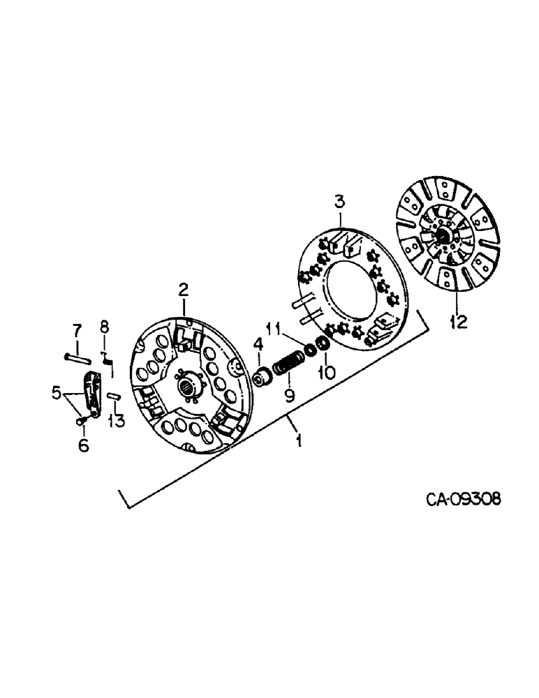 Схема запчастей Case IH 584 - (07-09) - CLUTCH, HEAVY DUTY, 12 INCH, ROCKFORD (04) - Drive Train