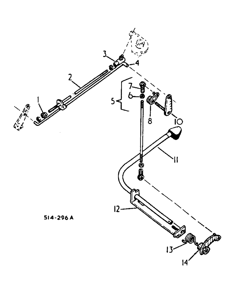 Схема запчастей Case IH 584 - (12-15) - FOOT PEDAL ACCELERATOR, LINKAGE TYPE, OUTBOARD MOUNTED PEDAL Power