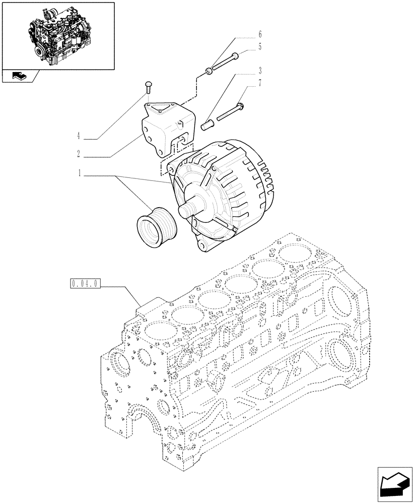 Схема запчастей Case IH PUMA 225 - (1.75.2[02]) - ALTERNATOR (06) - ELECTRICAL SYSTEMS