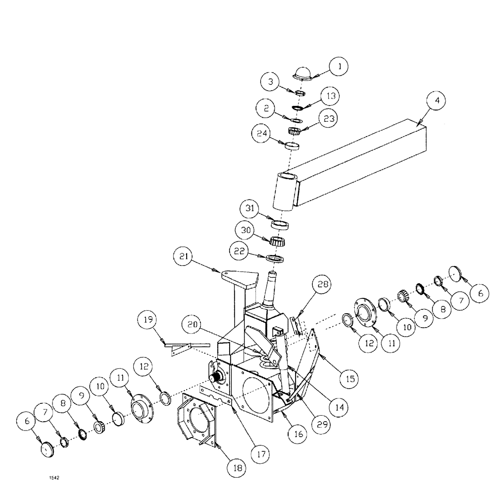 Схема запчастей Case IH SPX3185 - (04-020) - SUSPENSION & FRAME - STRUT ASSEMBLY - FRONT Suspension & Frame