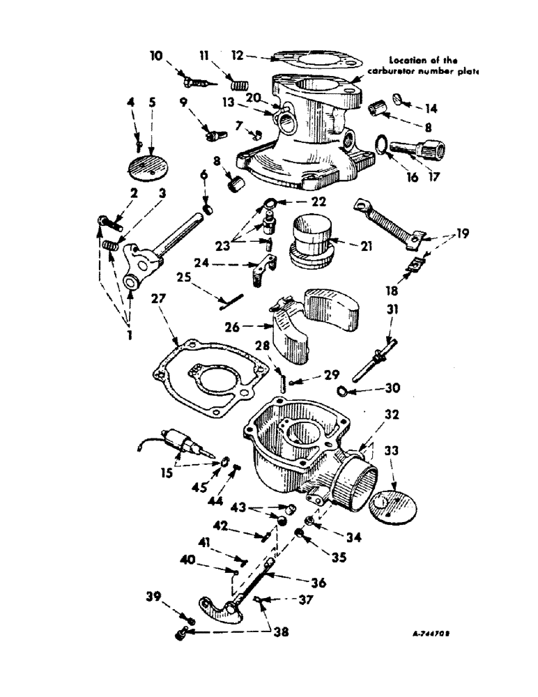 Схема запчастей Case IH C-200 - (G-31) - CARBURETOR, GASOLINE 