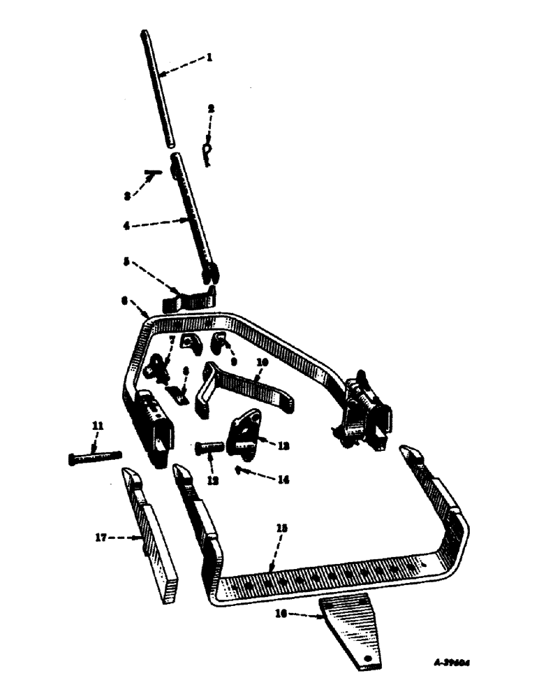 Схема запчастей Case IH SUPER C - (198) - ATTACHMENTS, FAST-HITCH, SPECIAL, DRAWBAR, DRAFT LINK AND YOKE Attachments