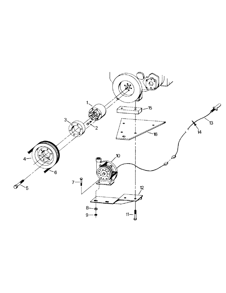 Схема запчастей Case IH KM-280 - (10-13) - SPRAYER PUMP AND ATTACHING PARTS, CUMMINS 855 ENGINE Options & Miscellaneous