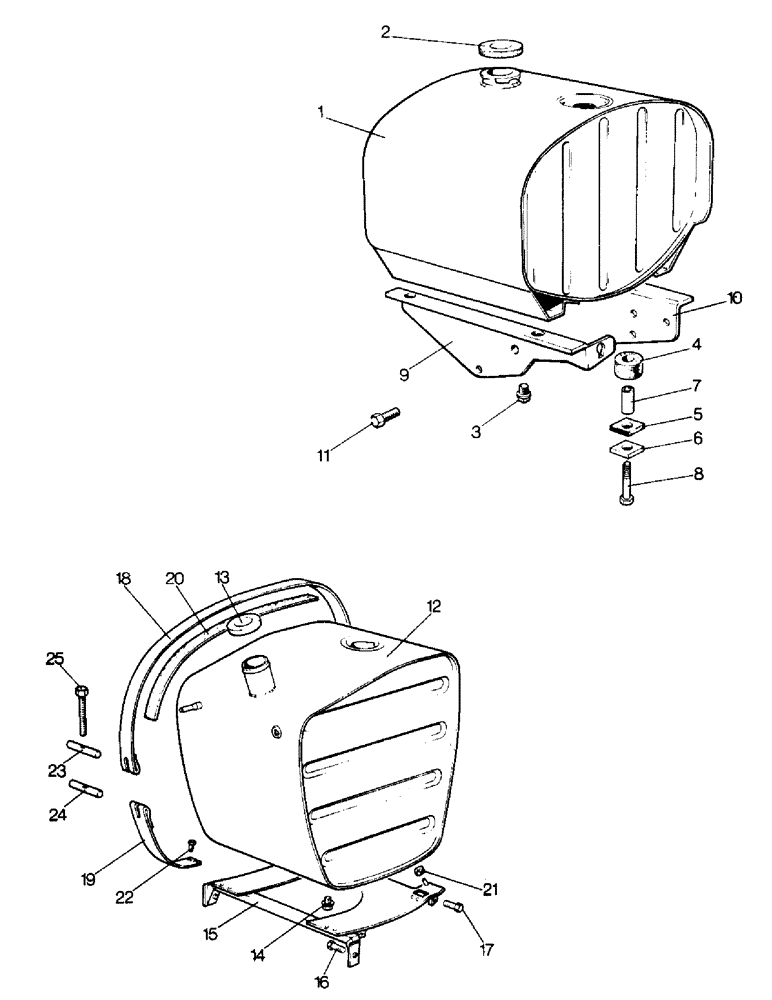 Схема запчастей Case IH 996 - (A13-1) - ENGINE, FUEL TANK AND SUPPORTS (01) - ENGINE