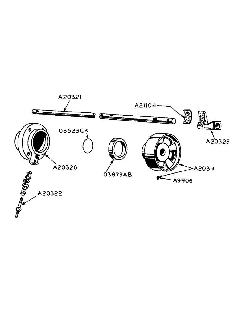 Схема запчастей Case IH 940 - (2-080) - TRANSMISSION BRAKE (06) - POWER TRAIN