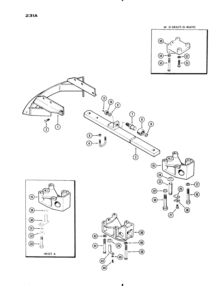 Схема запчастей Case IH 730 SERIES - (231A) - DRAWBAR, 730 GROVE (09) - CHASSIS/ATTACHMENTS