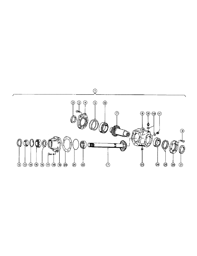 Схема запчастей Case IH 110 - (007[A]) - ANGLE DRIVE (03) - DRIVES