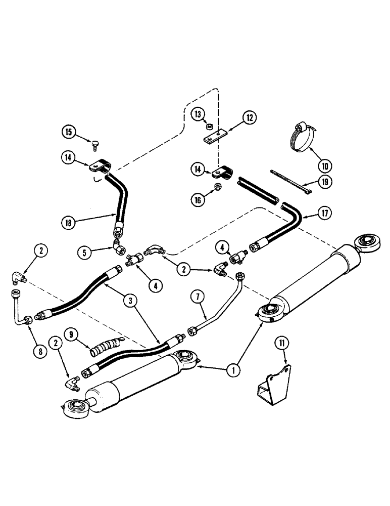 Схема запчастей Case IH 2090 - (5-166) - STEERING SYSTEM, MFD TRACTORS (05) - STEERING