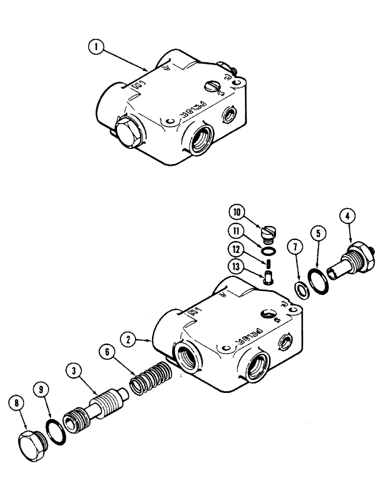 Схема запчастей Case IH 4694 - (5-134) - REAR STEERING PRIORITY VALVE (05) - STEERING