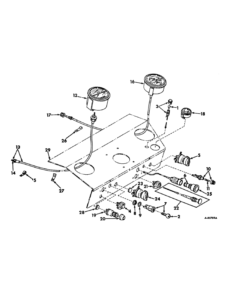 Схема запчастей Case IH 4100 - (H-02) - CONTROLS, ENGINE CONTROLS AND INSTRUMENTS Controls