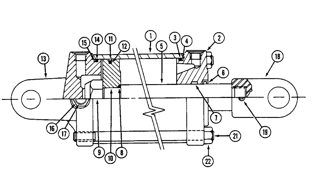 Схема запчастей Case IH 700 - (8-03) - HYDRAULIC CYLINDER, 5 X 8 INCH (08) - HYDRAULICS