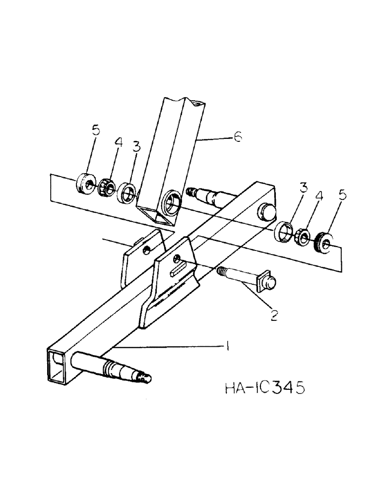 Схема запчастей Case IH 4700 - (A-09) - MAIN FRAME AXLE MACHINES WITH AXLE PIVOT THRU ROCKSHAFT TUBE 