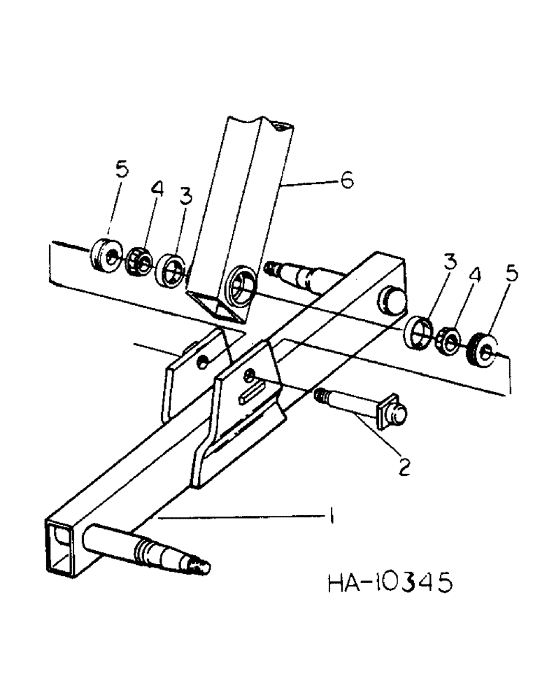 Схема запчастей Case IH 5000 - (H-06) - 5000 VIBRA CHISEL, 31-1/2 FOOT WING, MAIN FRAME AXLE 