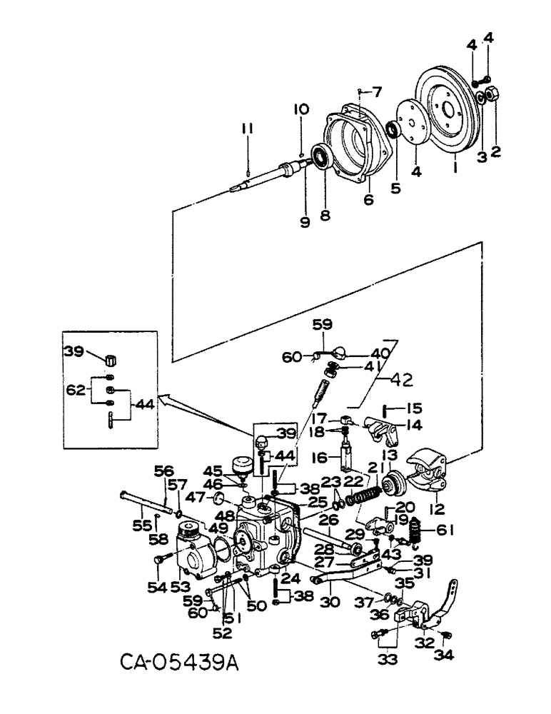 Схема запчастей Case IH 284 - (12-30) - POWER, GASOLINE ENGINE, MAZDA, GOVERNOR Power