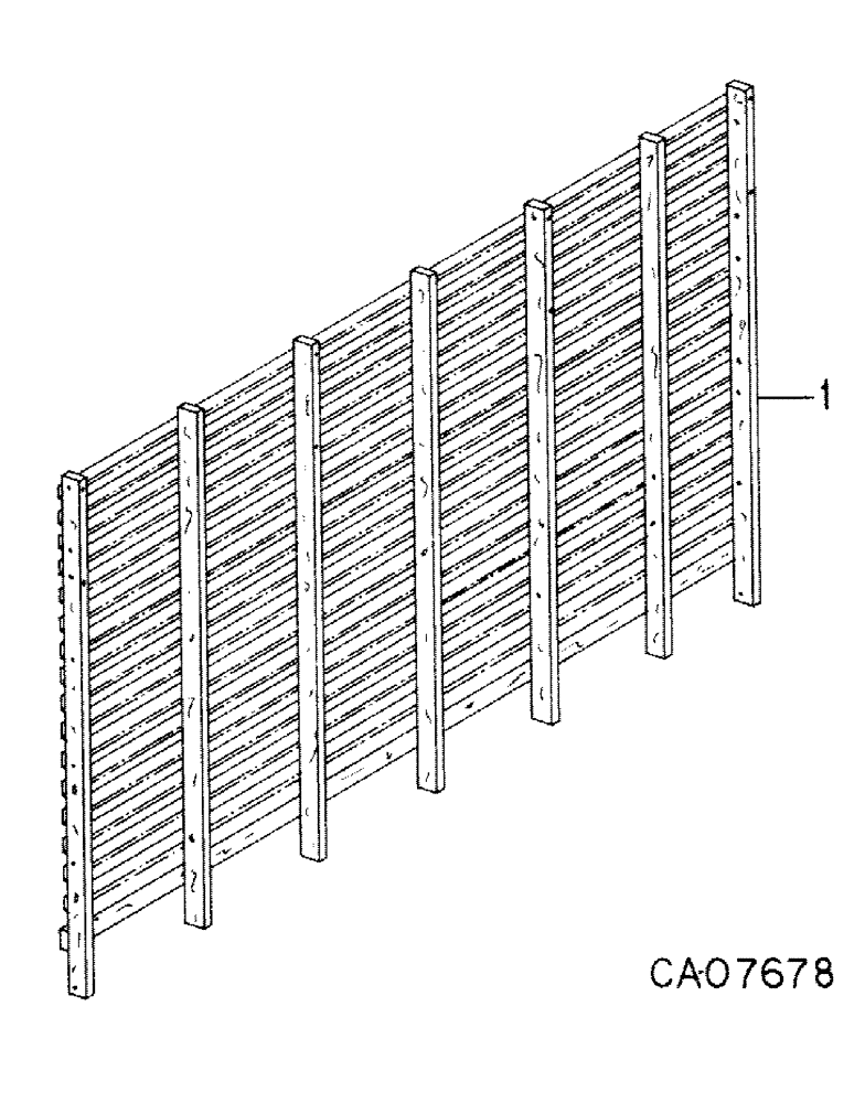 Схема запчастей Case IH 130 - (H-12) - METAL SIDES, WITH WOOD FRAME 