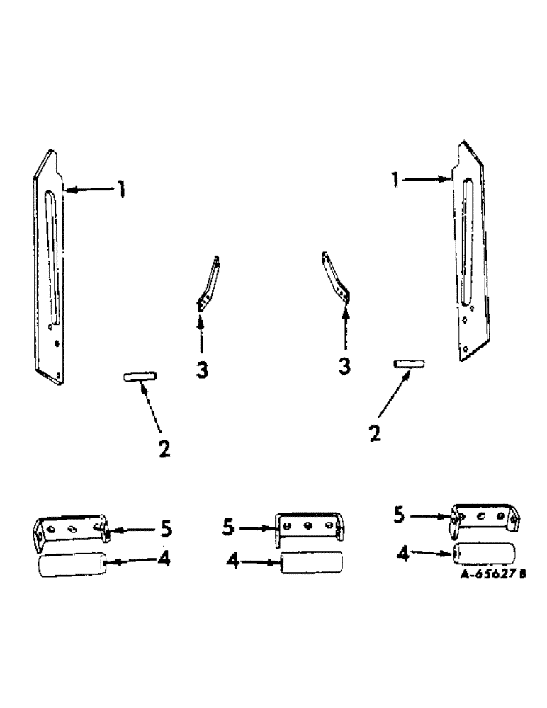 Схема запчастей Case IH 414 - (196[1]) - BASKET HIGH LIFT, BASKET PIVOT BEARING PLATES AND ROLLERS (80) - CROP STORAGE/UNLOADING