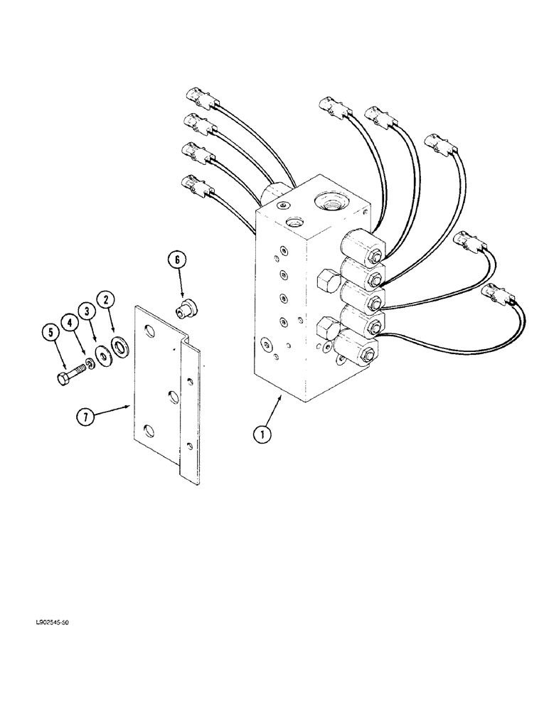 Схема запчастей Case IH 1844 - (8-62) - BASKET MANIFOLD VALVE MOUNTING (07) - HYDRAULICS