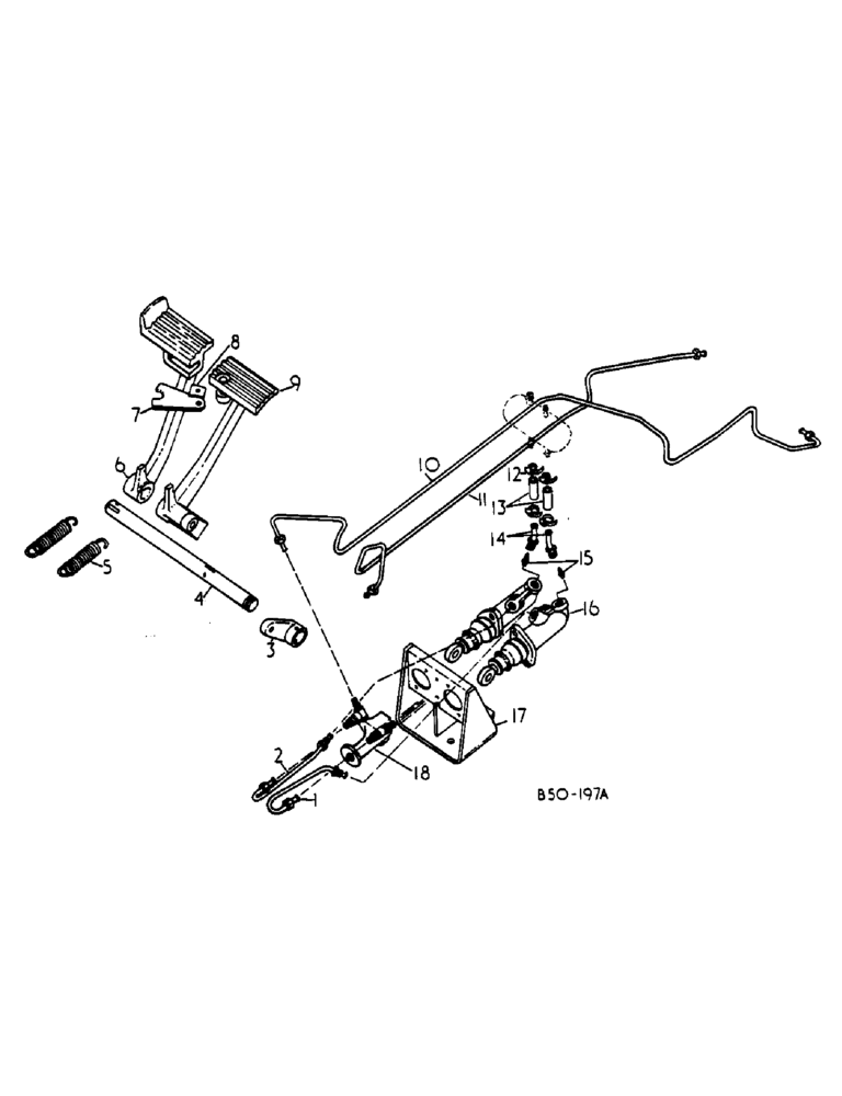 Схема запчастей Case IH 385 - (00B01) - BRAKE CYLINDERS AND CONNECTIONS, 4757 & UP, 248/636 & UP (5.1) - BRAKES