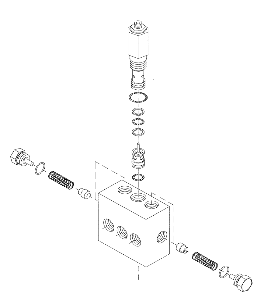 Схема запчастей Case IH 7700 - (B05[02]) - HYDRAULIC COUNTER-BALANCE VALVE Hydraulic Components & Circuits