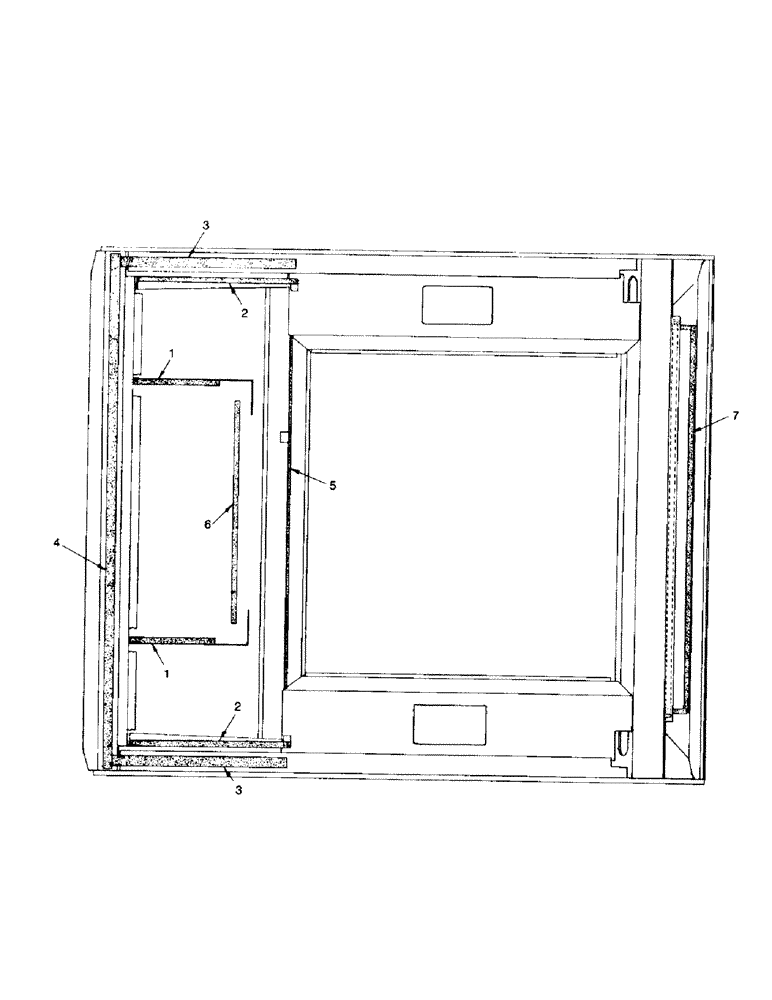 Схема запчастей Case IH 6500 - (9-22) - CAB, WEATHERSTRIPPING (09) - CHASSIS