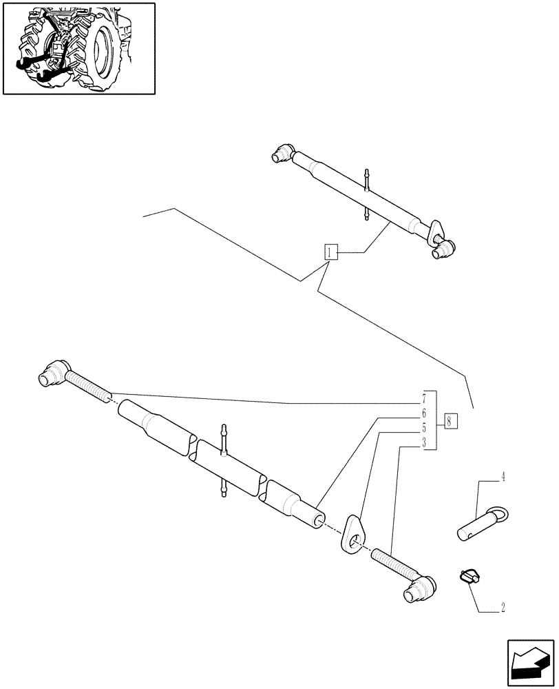 Схема запчастей Case IH JX95 - (1.89.6/ C) - IMPLEMENT CARRIER - BREAKDOWN (09) - IMPLEMENT LIFT