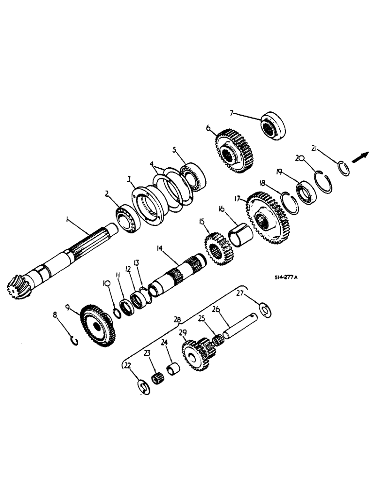 Схема запчастей Case IH 385 - (00C02) - RANGE TRANSMISSION - IN REAR FRAME - (04) - Drive Train