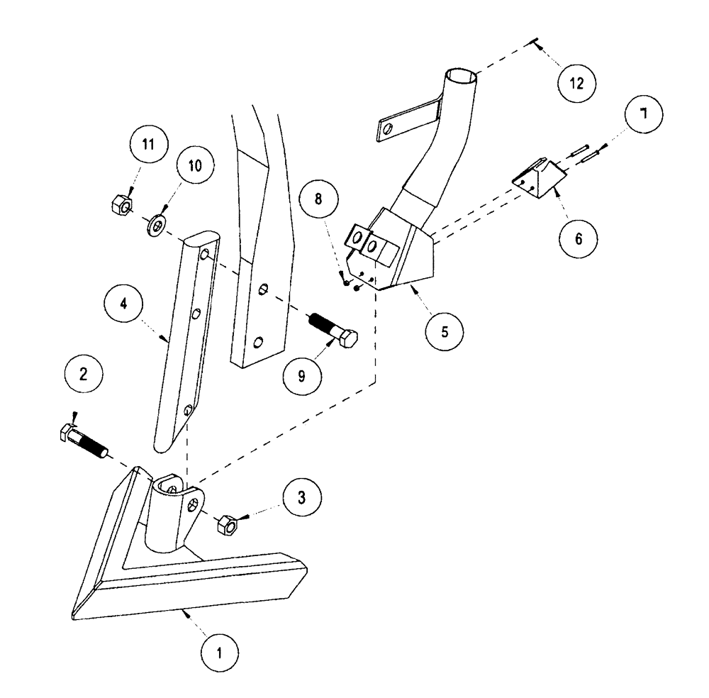 Схема запчастей Case IH NFX - (9-52) - SWEEP ASSEMBLY, LD VERSION (09) - CHASSIS